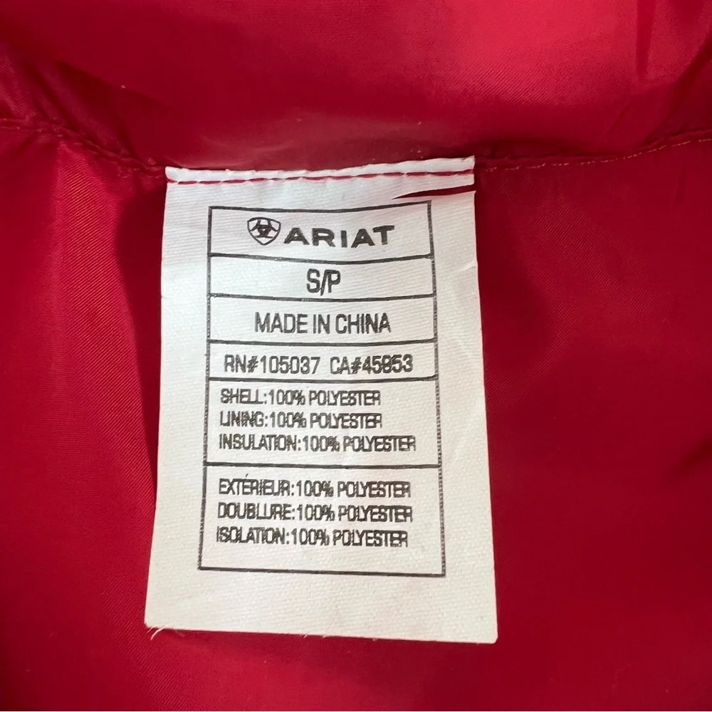 NWT Ariat Youth Girls Horse Reversible Patterned Vest